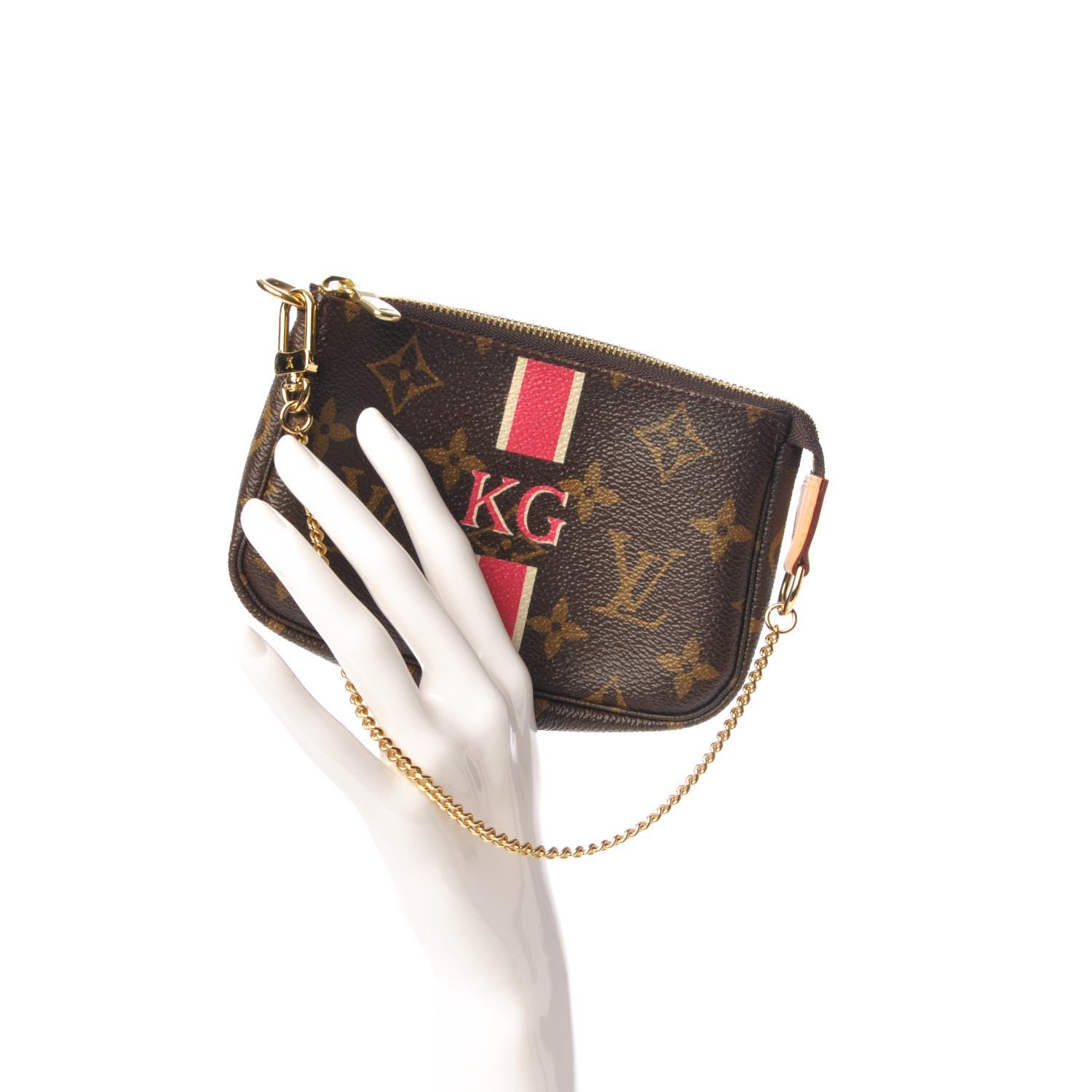 Louis Vuitton Monogram My LV Heritage Mini Pochette Accessories Fuchsia Ivory 2 of 9
