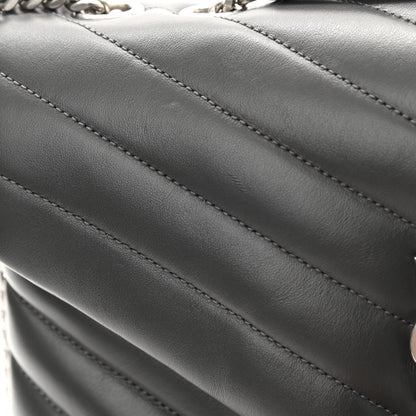 Saint Laurent Calfskin Y Quilted Monogram Medium Loulou Chain Satchel Earth 13 of 13