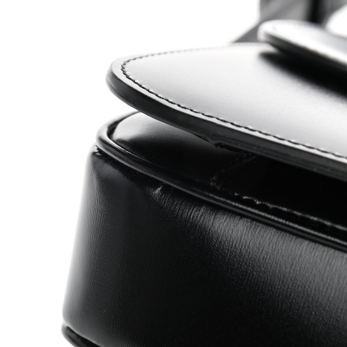 Shiny Calfskin Medium Triomphe Black