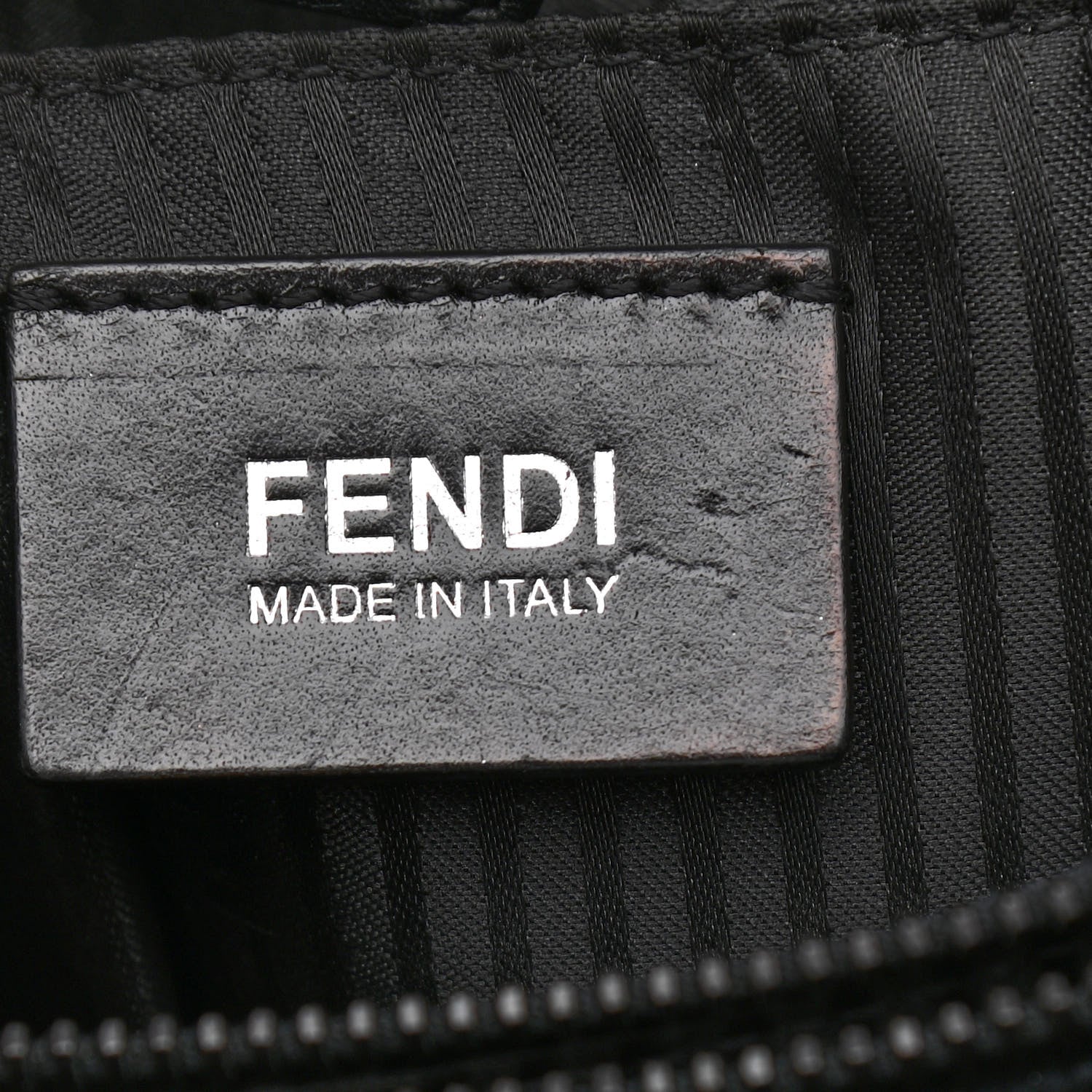 Fendi Patent Calf Hair Studded Regular 2Jours Tote Black 6 of 13