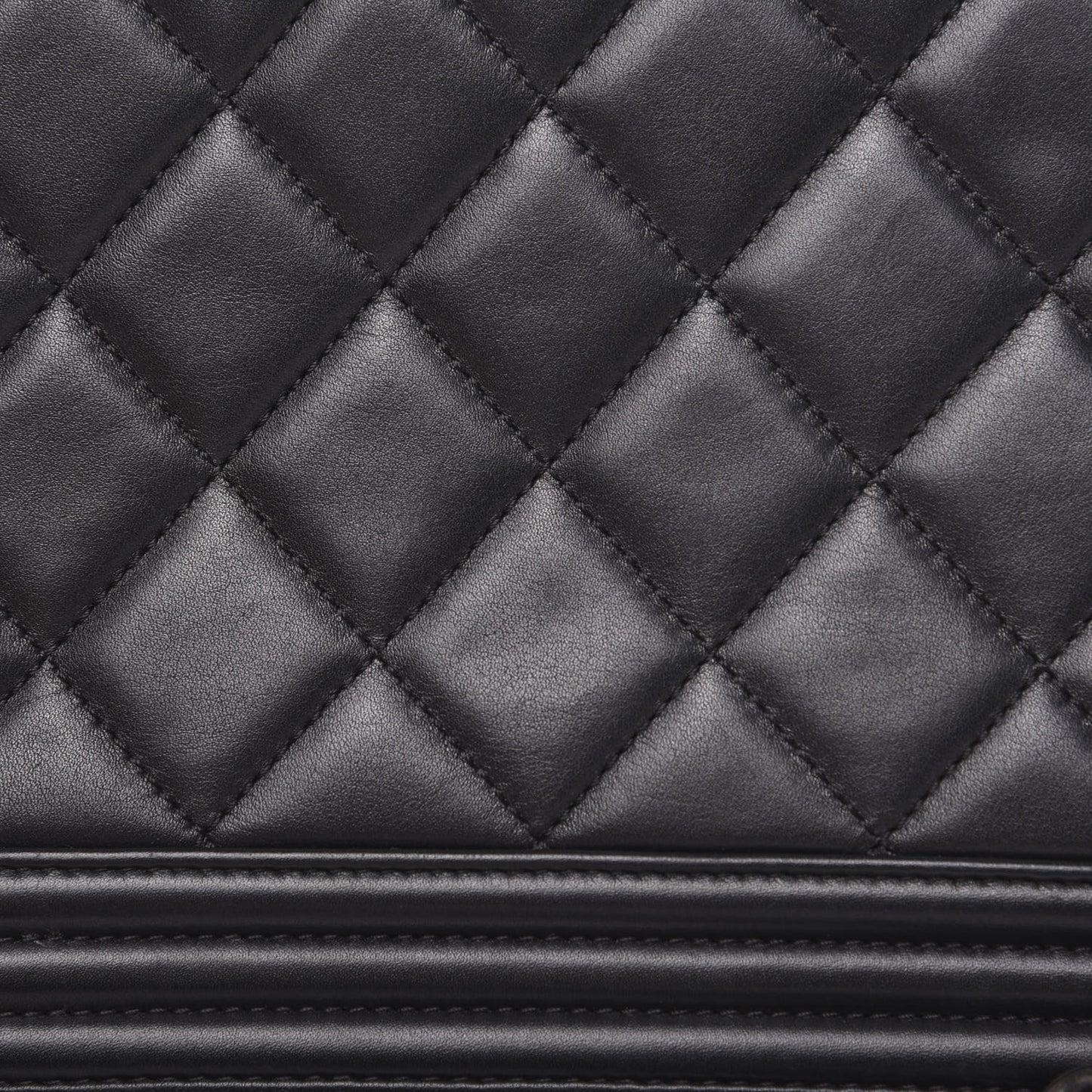 Calfskin Quilted New Medium Boy Flap Black