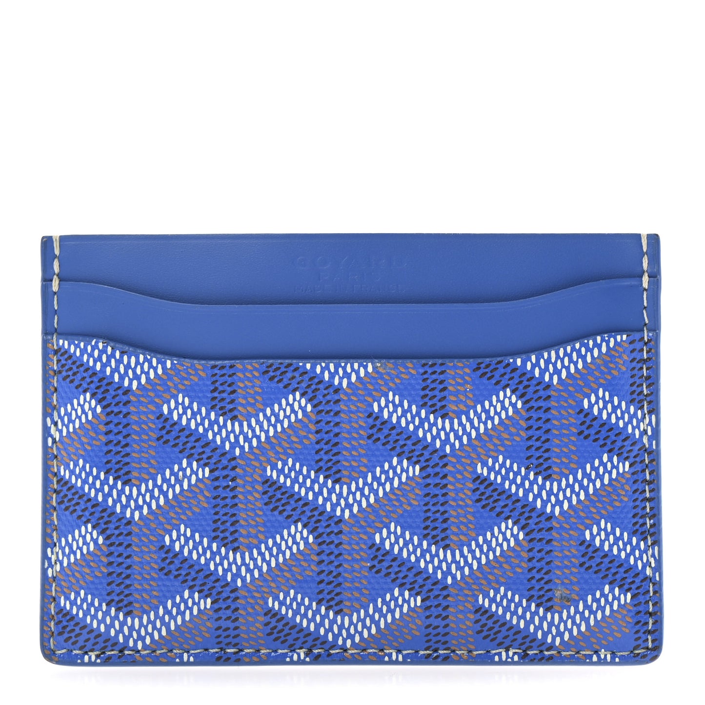 Goyardine Saint Sulpice Card Holder Sky Blue