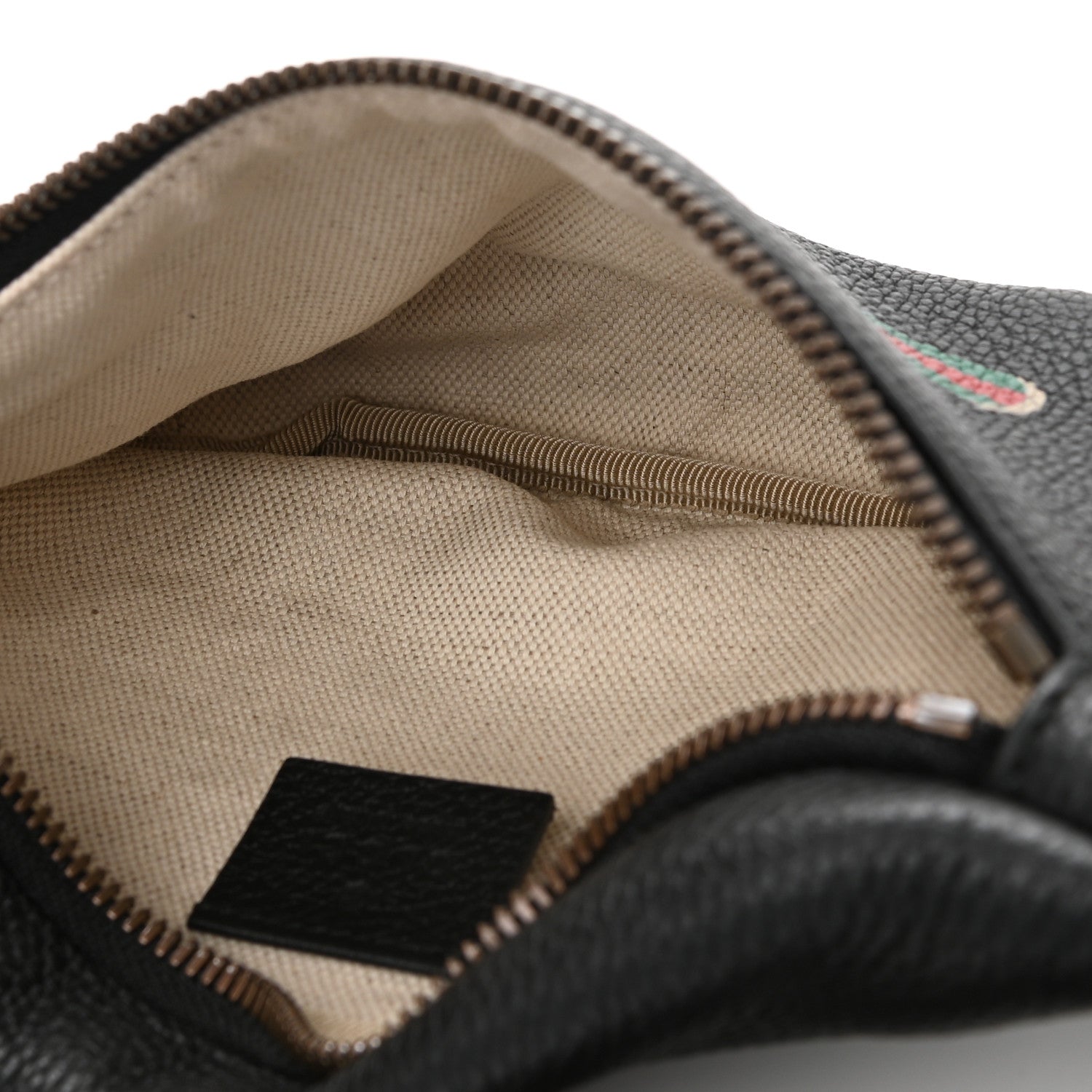 Gucci Grained Calfskin Small Logo Belt Bag Black 5 of 10