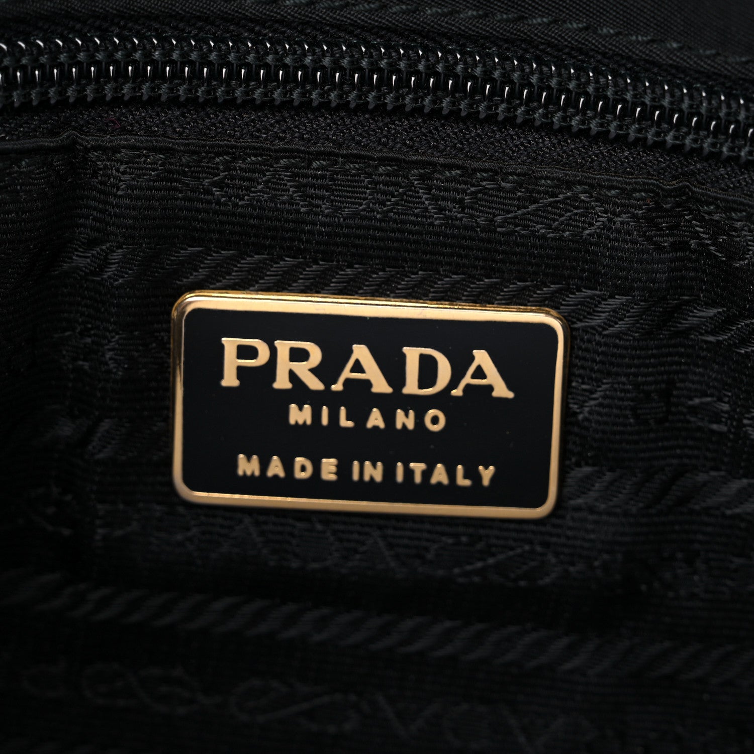 Prada Tessuto Nylon Chain Shoulder Bag Black 7 of 15
