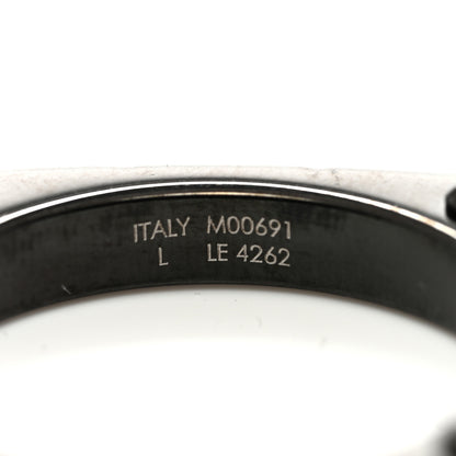 Louis Vuitton Monogram Bold Rings L 62 10 Gold Black 6 of 6