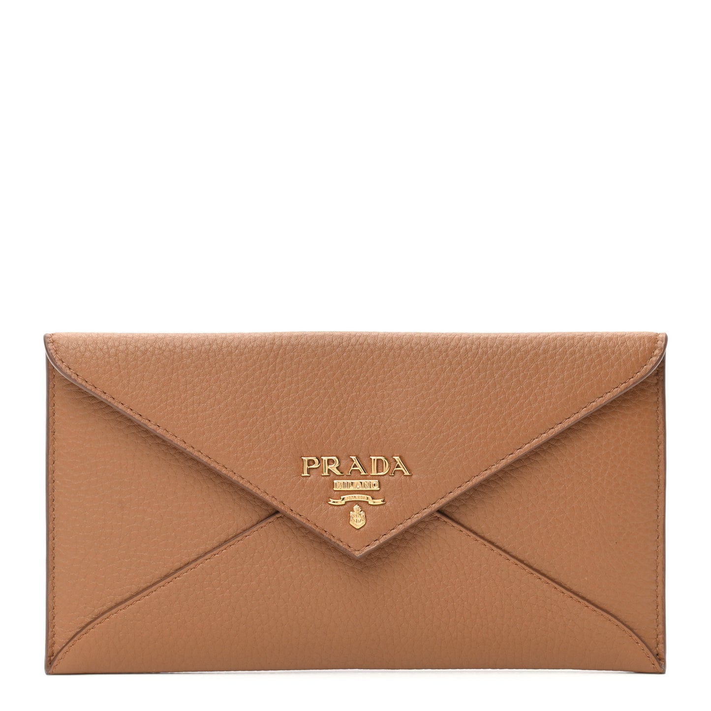 Vitello Grain Envelope Wallet Cuoio