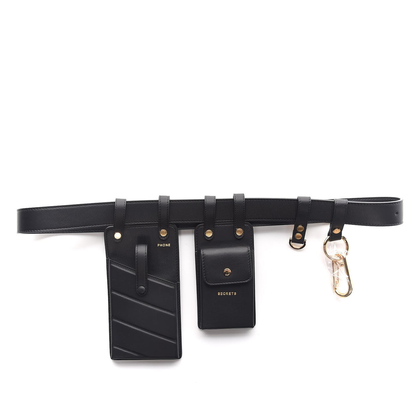 Calfskin Multi Accessory Belt Black