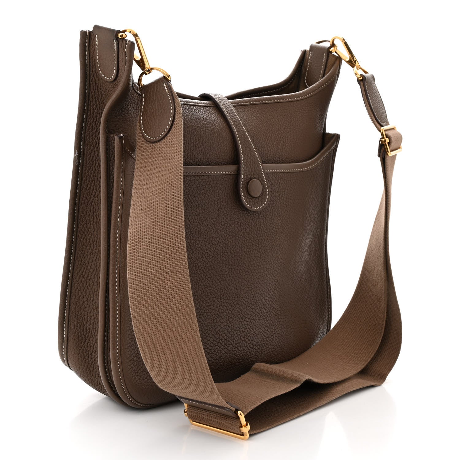 Hermes Taurillon Clemence Evelyne III PM Etoupe 3 of 14