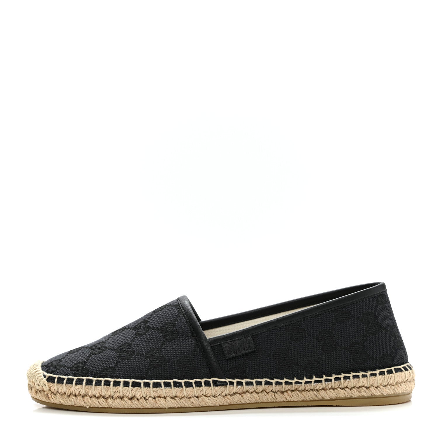 Gucci Monogram Espadrilles 38 Black 1 of 10