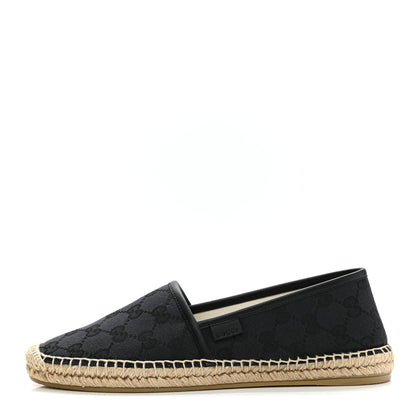Gucci Monogram Espadrilles 38 Black 1 of 10