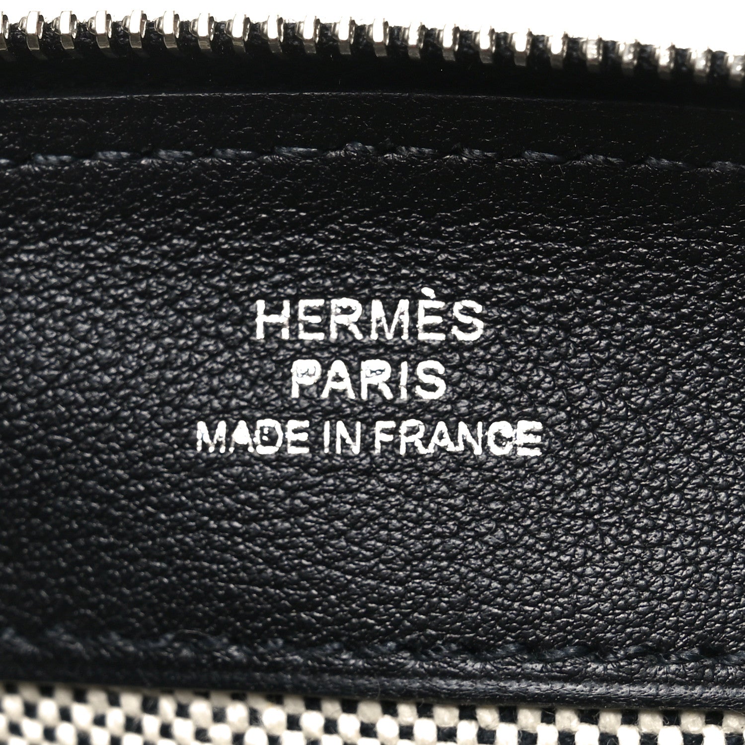 Hermes Cashmere Sac Bazar Pouch PM Black Grey 6 of 6