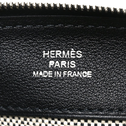 Hermes Cashmere Sac Bazar Pouch PM Black Grey 6 of 6