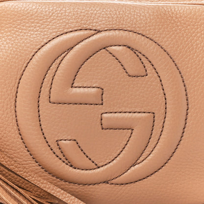 Gucci Pebbled Calfskin Small Soho Disco Bag Camelia 9 of 11