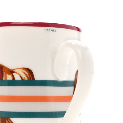 Hermes Porcelain Cheval a la Couverture Mug 8 of 11