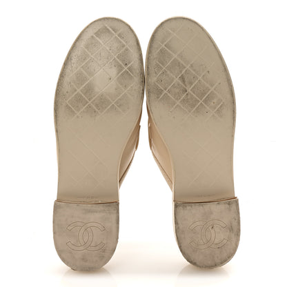 Chanel Lambskin Quilted CC Turnlock Mules 40 Light Beige 6 of 10