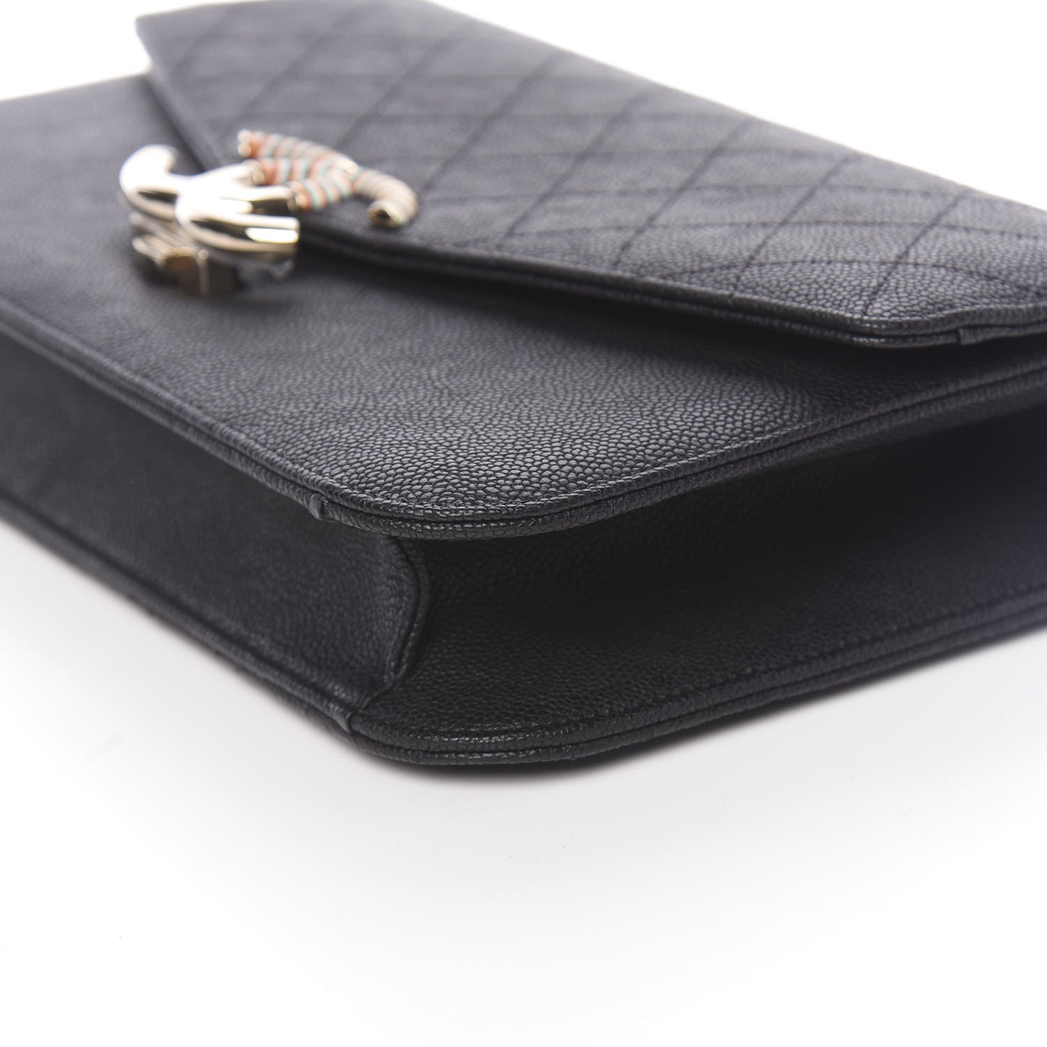 Chanel Grained Calfskin Quilted Cuba Flap Black 9 of 10
