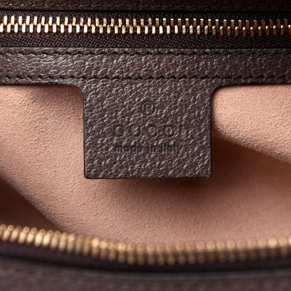 Gucci GG Supreme Monogram Web Small Ophidia Top Handle Shoulder Bag Brown 6 of 23