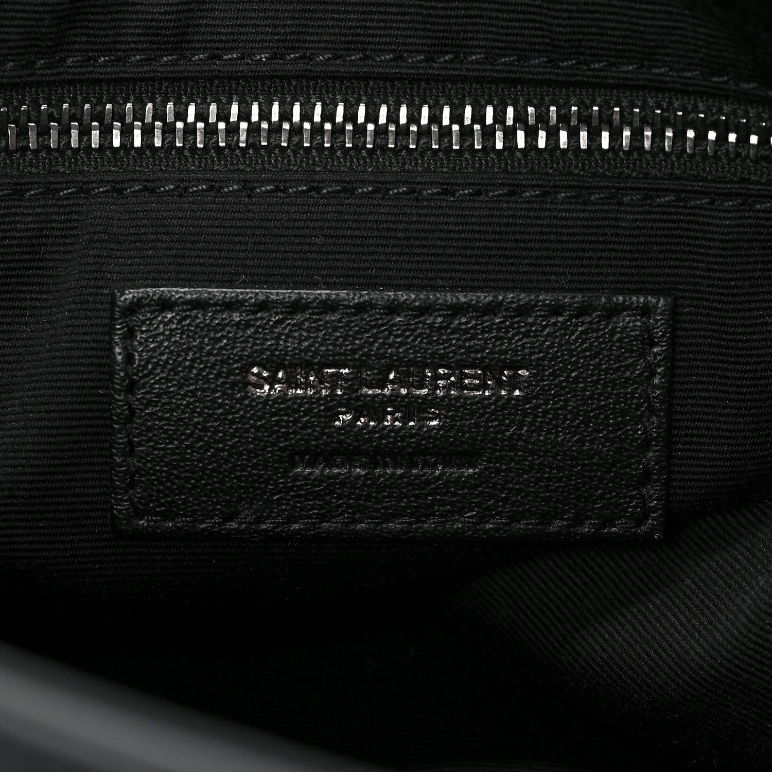 Saint Laurent Vintage Lambskin Chevron Monogram Medium Nolita Dark Smog 6 of 8