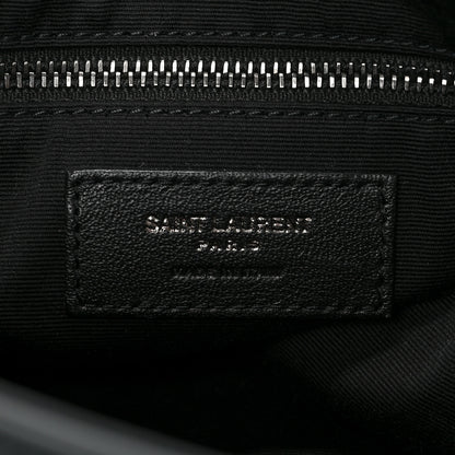 Saint Laurent Vintage Lambskin Chevron Monogram Medium Nolita Dark Smog 6 of 8