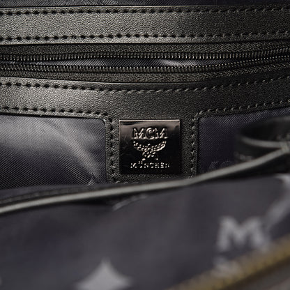 MCM Metallic Visetos Small Stark M Backpack Silver Black 7 of 10