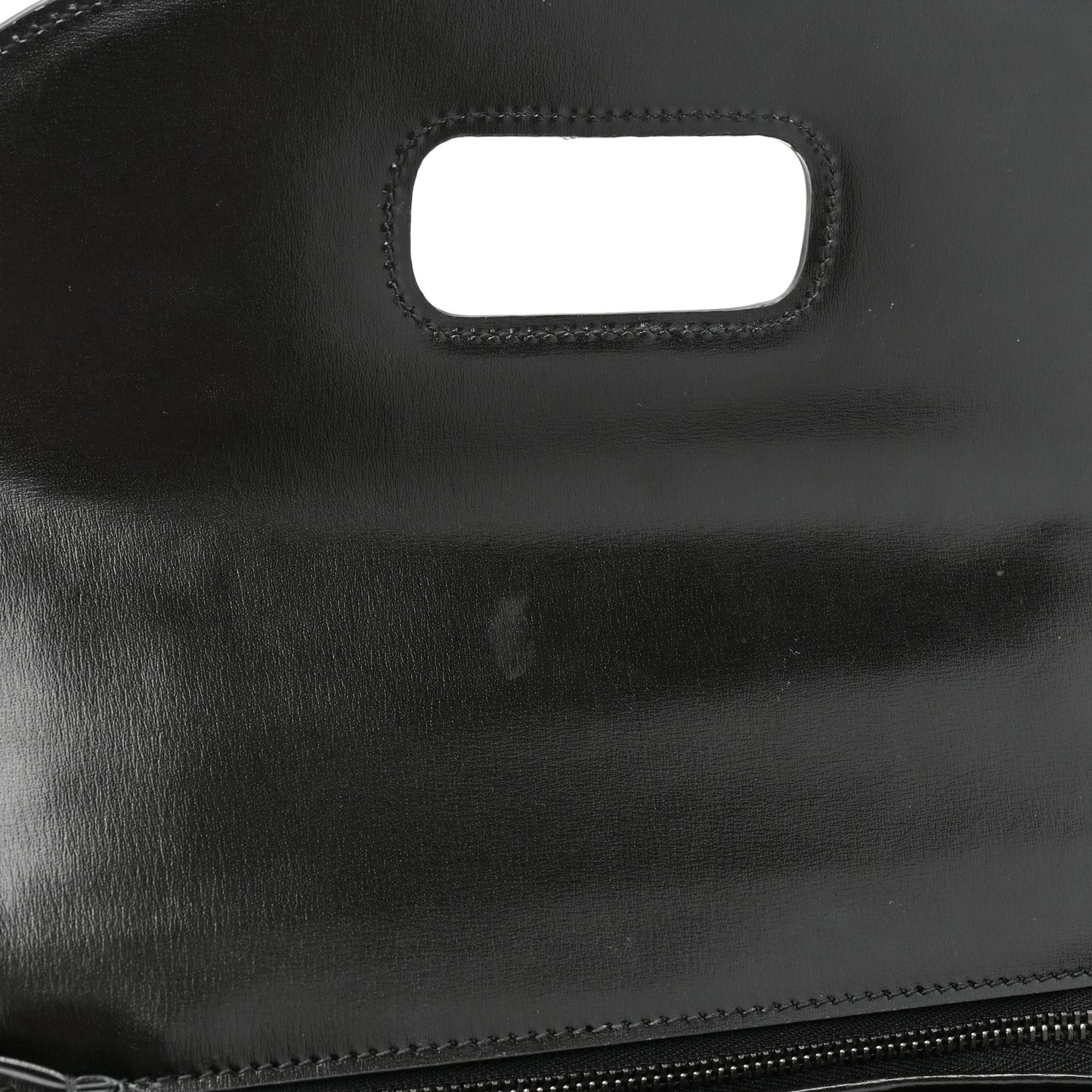 Boarded Dyana Lux Calfskin Web Monochrome Medium Bamboo 1947 Top Handle Bag Black