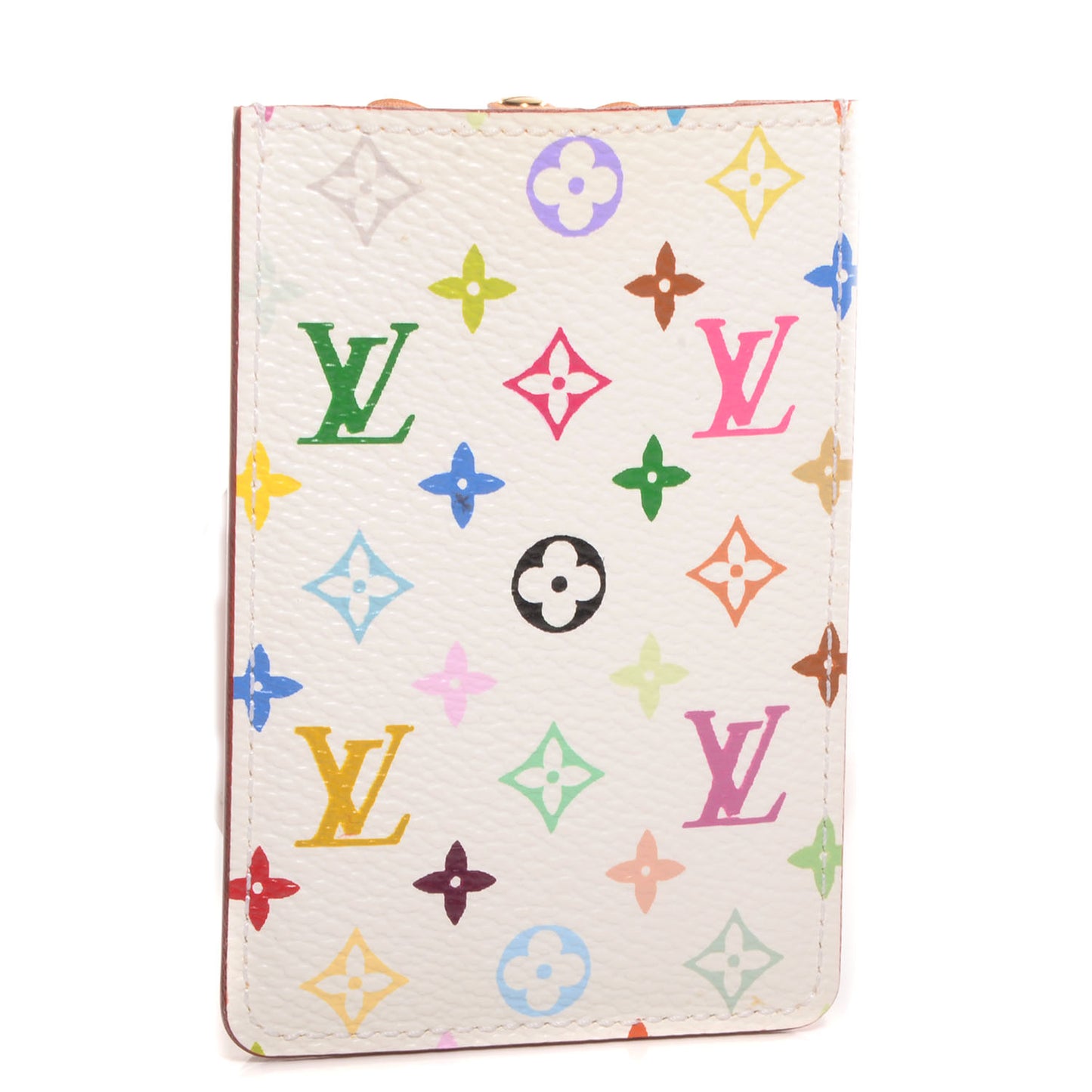 Monogram Multicolor Mirror and Case Pouch White