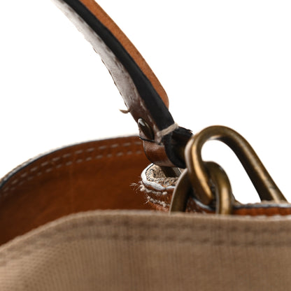Burberry Canvas Mega Check Medium Ashby Hobo Saddle Brown 14 of 17