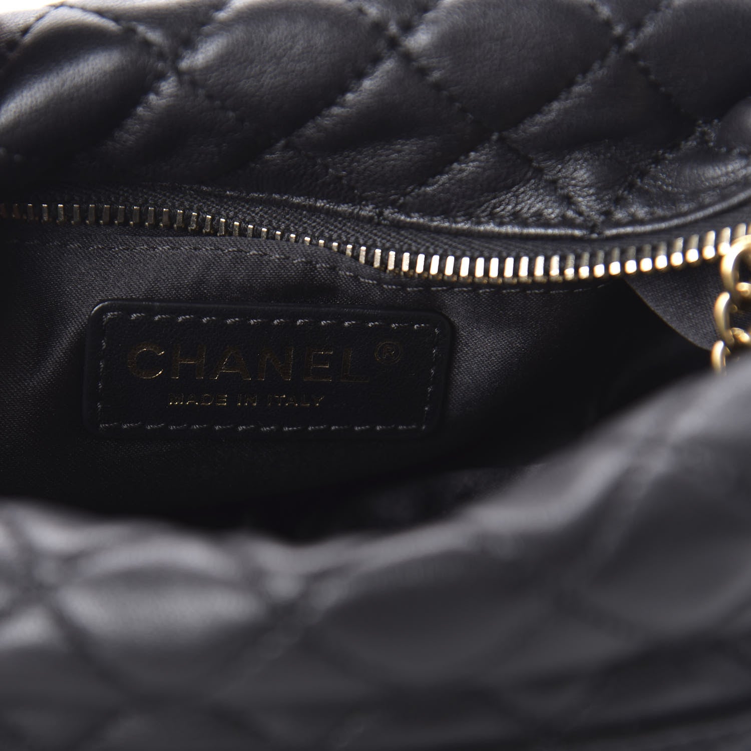 Chanel Lambskin Quilted Small Hobo Black 6 of 10