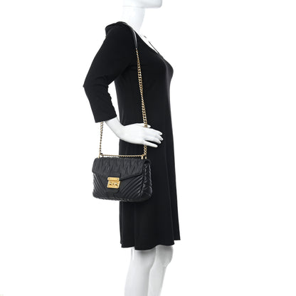 Miu Miu Nappa Matelasse Biker Shoulder Bag Black 2 of 13