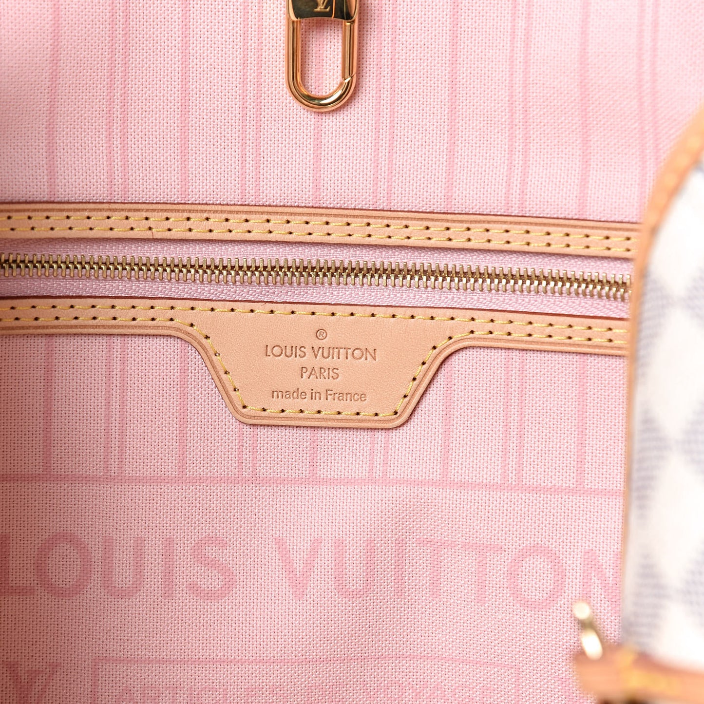Damier Azur Neo Neverfull MM Rose Ballerine
