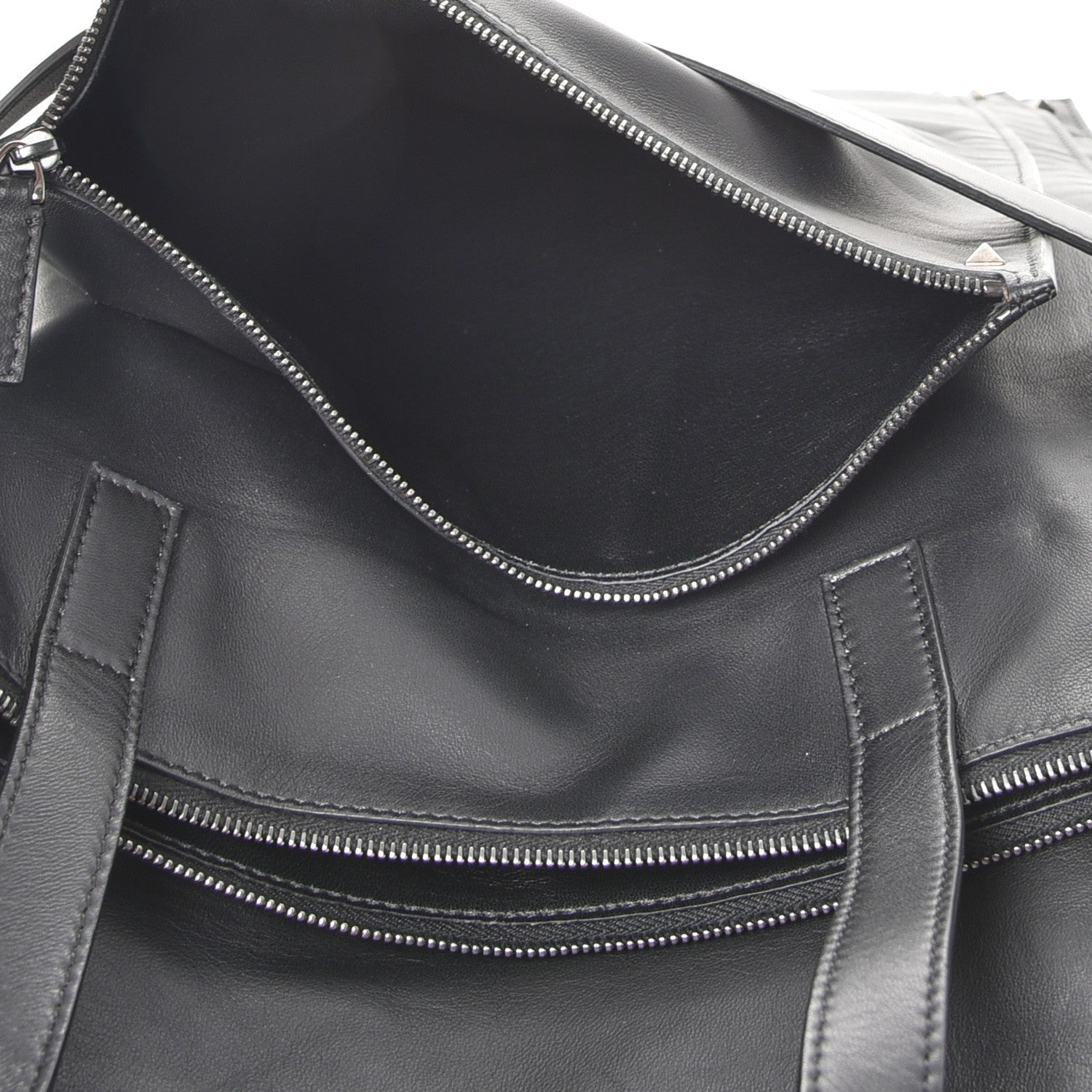 Valentino Garavani Nappa Medium Rockstud Zippered Tote Black 8 of 10