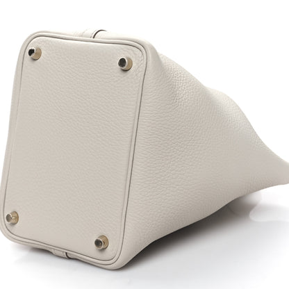 Hermes Taurillon Clemence Picotin Lock 18 PM Gris Perle 9 of 10