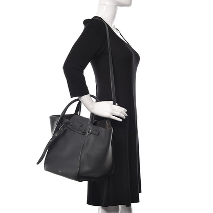 Celine Supple Grained Calfskin Small Long Strap Big Bag Black 2 of 10