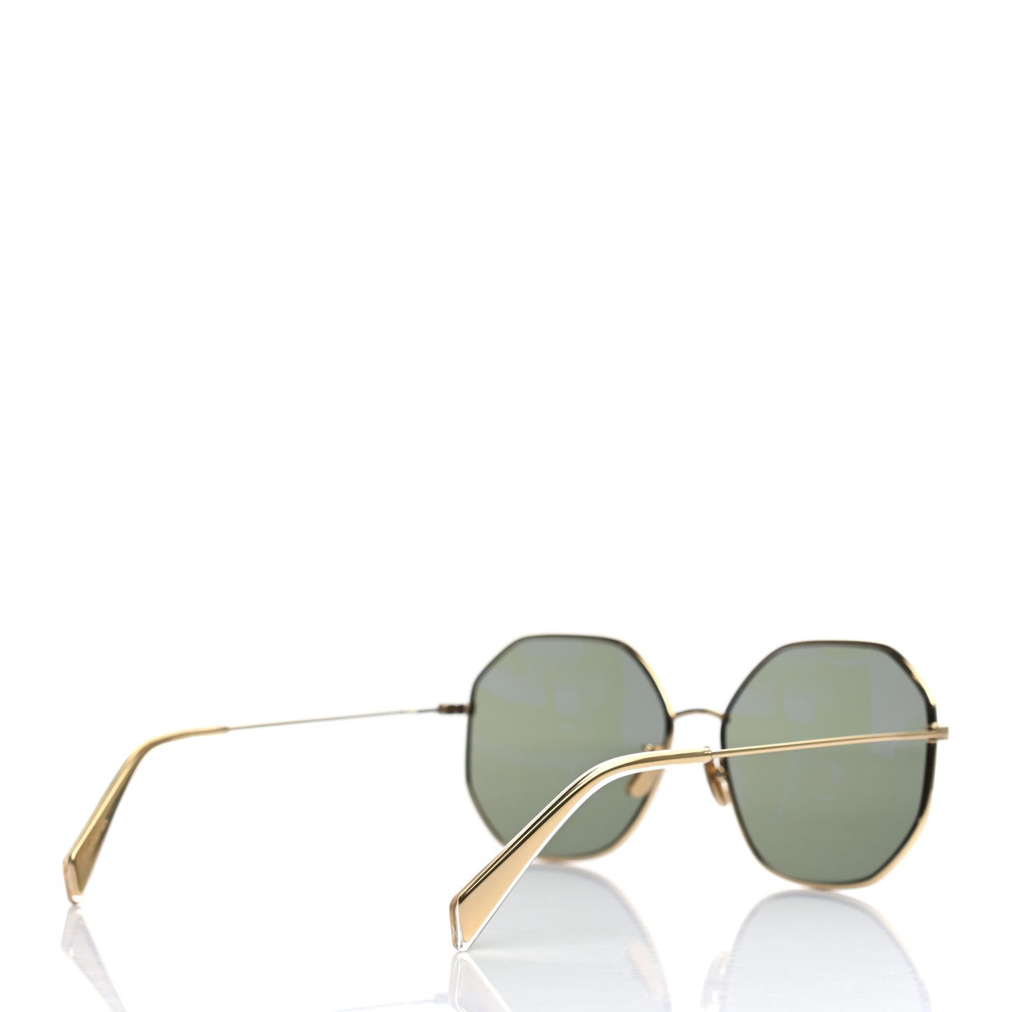 60MM Metal Hexagonal Sunglasses CL40175U Gold