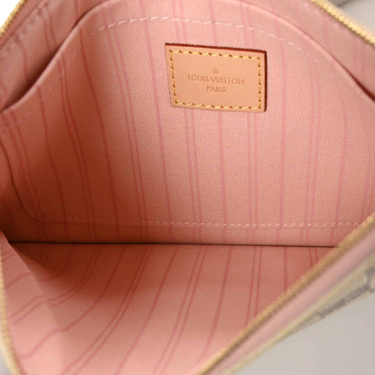 Louis Vuitton Damier Azur Neo Neverfull MM Rose Ballerine 7 of 9