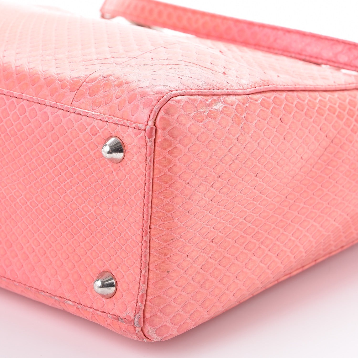 Christian Dior Python Large Lady Dior Pink 20 of 20