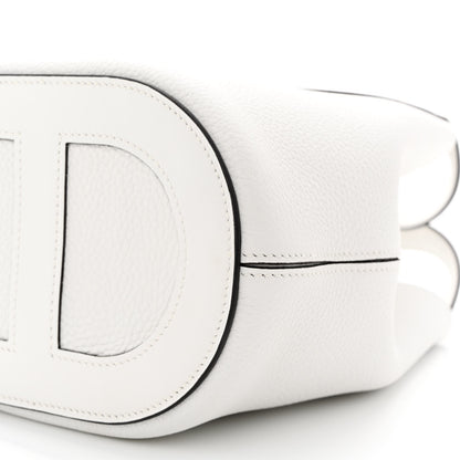 Hermes Taurillon Clemence Swift In-The-Loop 18 Bag New White 10 of 11