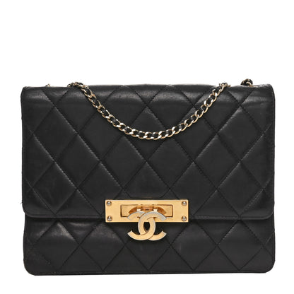 Chanel Lambskin Quilted Medium Golden Class Flap Black 1 of 10