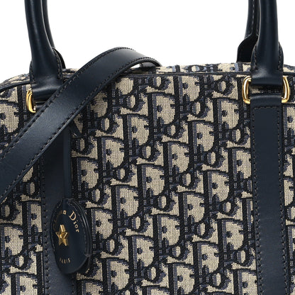 Christian Dior Oblique Large D-Vibe Bowling Bag Navy 8 of 10