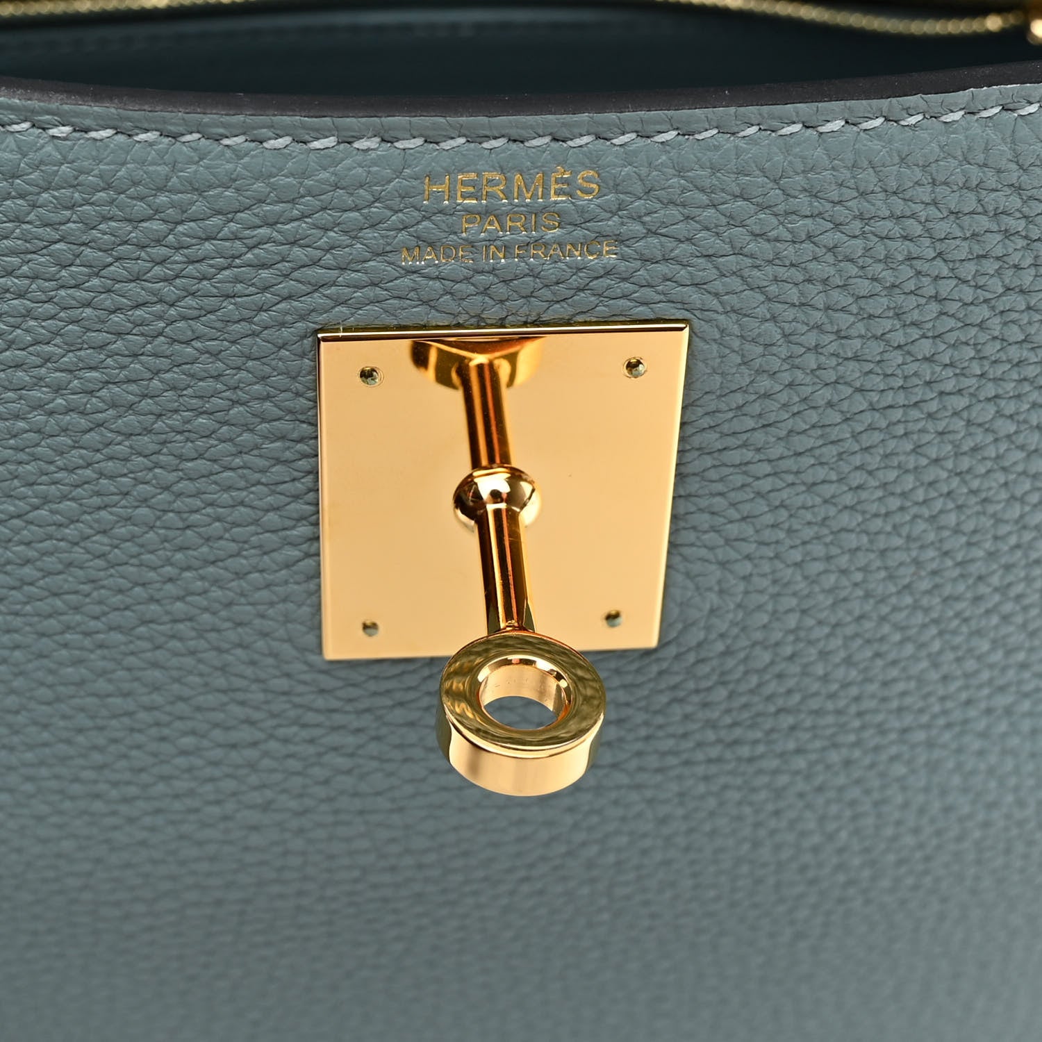 Hermes Togo Kelly Retourne 28 Ciel 6 of 12