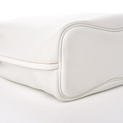 Hermes Taurillon Clemence So Kelly 22 White Sanguine 8 of 10