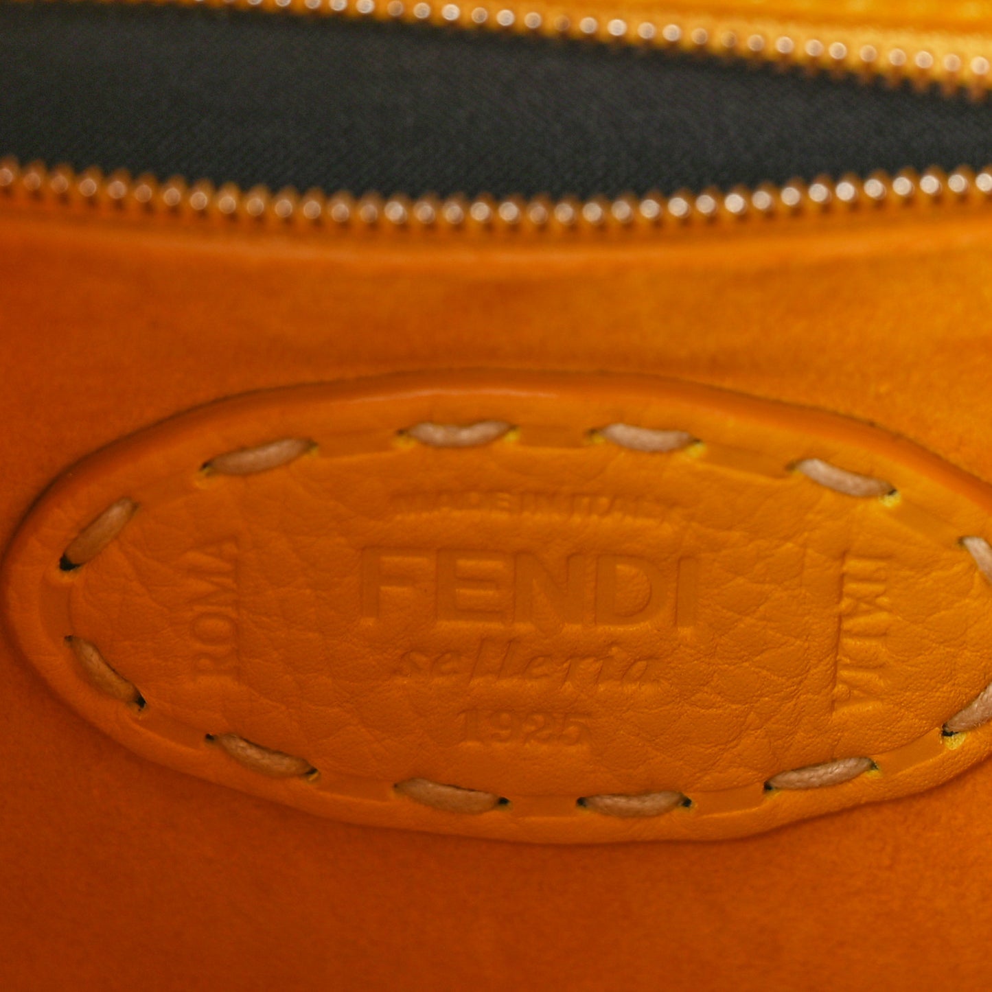 Vitello Granato Camoscio Selleria Macro Stitchings Mini Peekaboo Iconic Satchel Mimosa