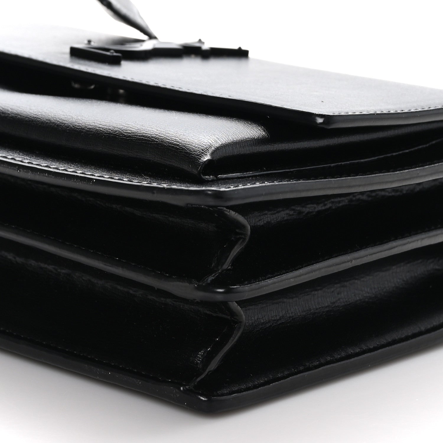 Saint Laurent SAINT LAURENT Calfskin Medium Monogram Monochrome Sunset Black 9 of 9