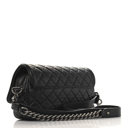 Chanel Grained Calfskin Quilted Medium Casual Rock Flap Black 3 of 10