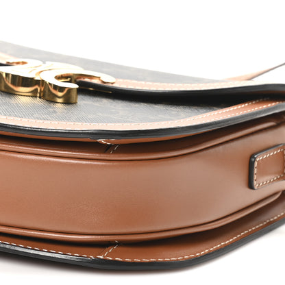 Celine Canvas Calfskin Triomphe Teen Besace Tan 9 of 9