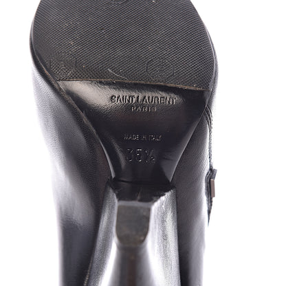 Saint Laurent Calfskin Niki 105 Wedge Booties 35.5 Black 8 of 13