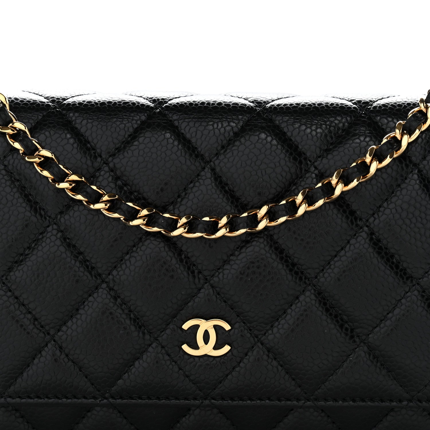 Chanel Caviar Quilted Wallet On Chain WOC Black 8 of 11
