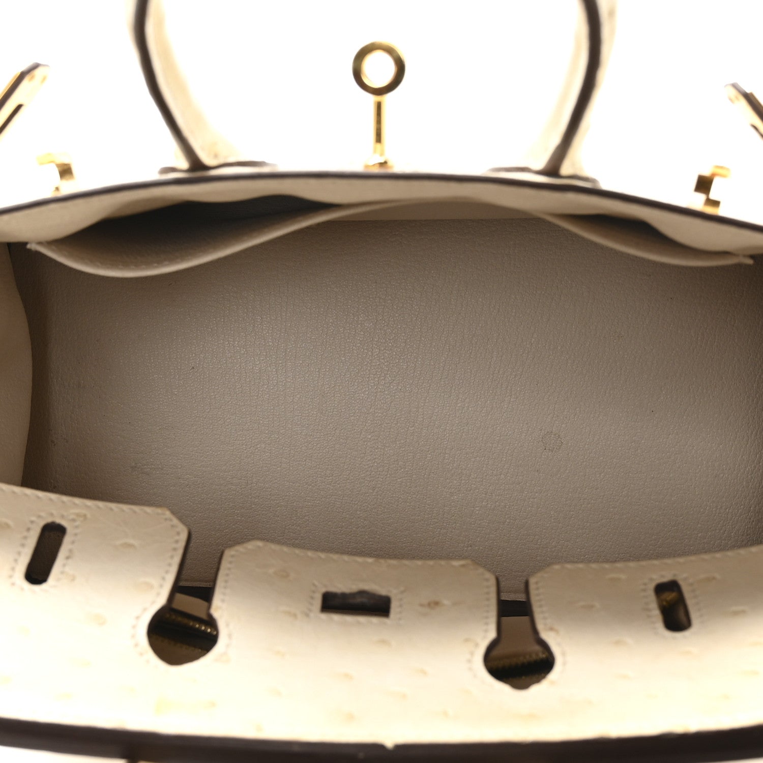 Hermes Ostrich Birkin 25 Nata 5 of 11