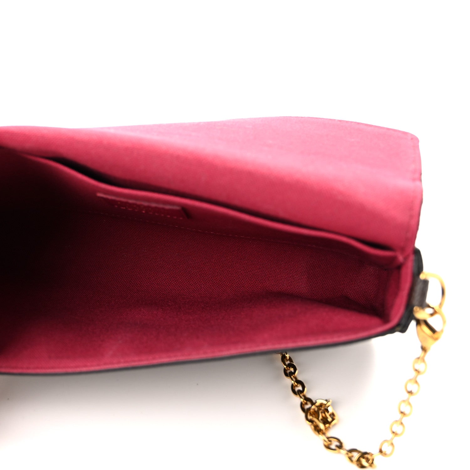 Louis Vuitton Monogram Pochette Felicie Chain Wallet Fuchsia 6 of 11