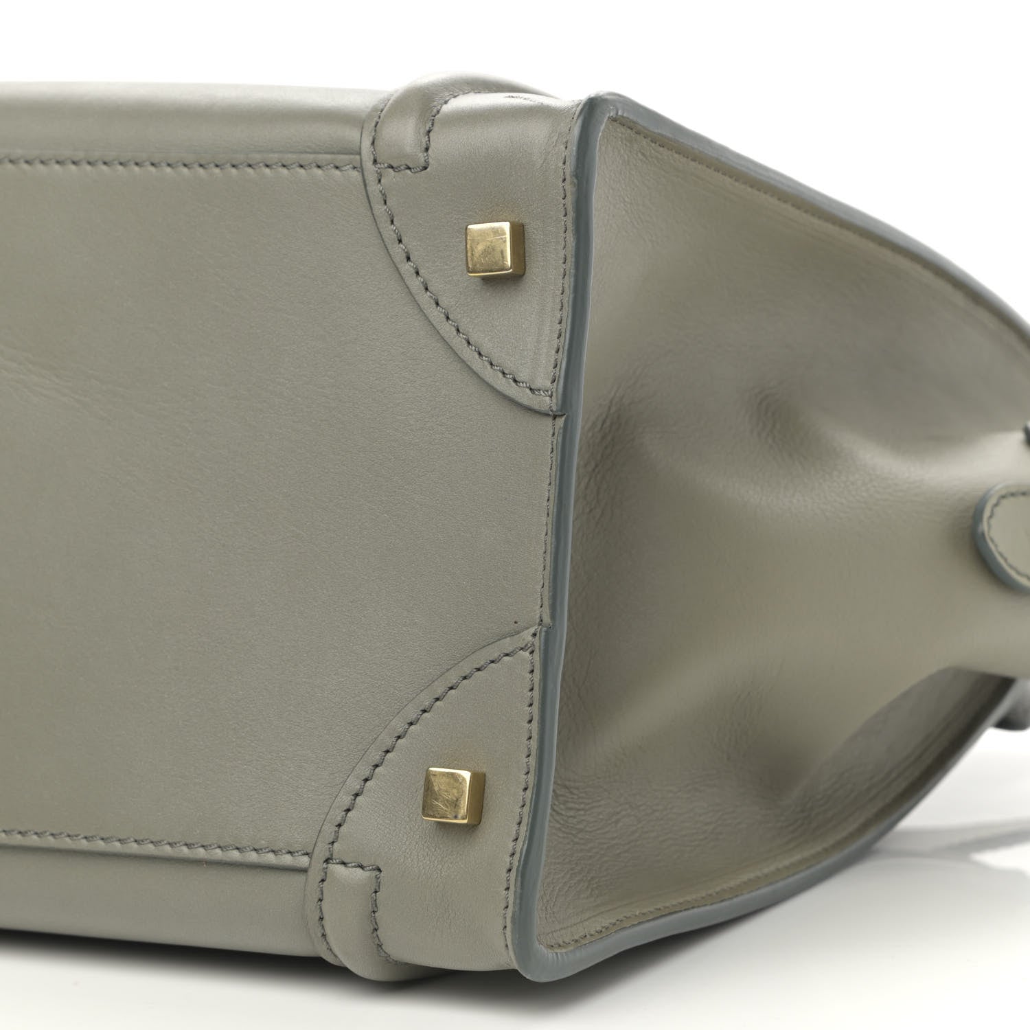 Celine Smooth Calfskin Mini Luggage Almond 10 of 14